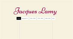 Desktop Screenshot of jacqueslamy.com